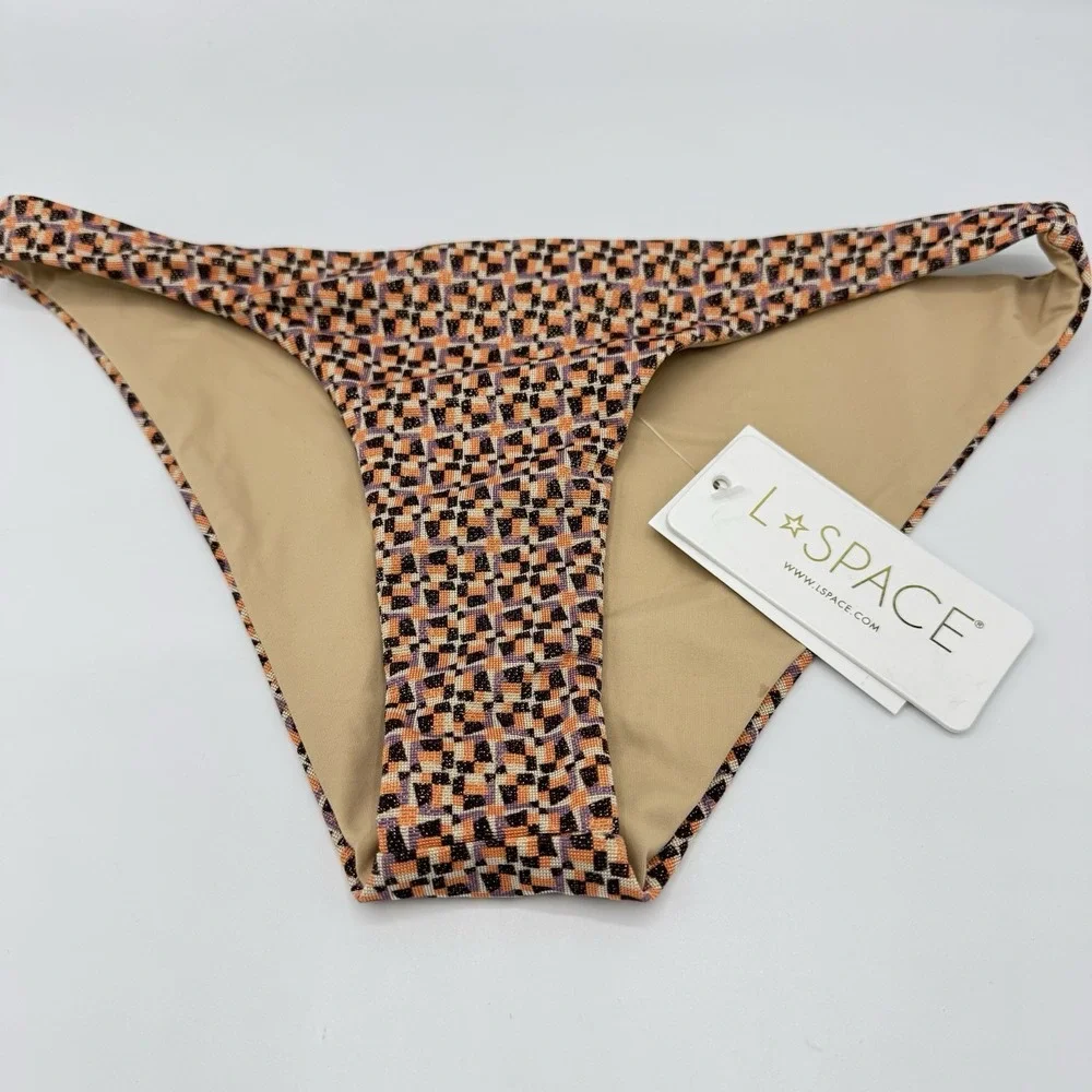 L*Space Camacho Classic Bikini Bottom XS Kaleidoscope Print NWT SHCMC21P